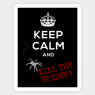 Keep Calm and... Kill the Spider! Sticker